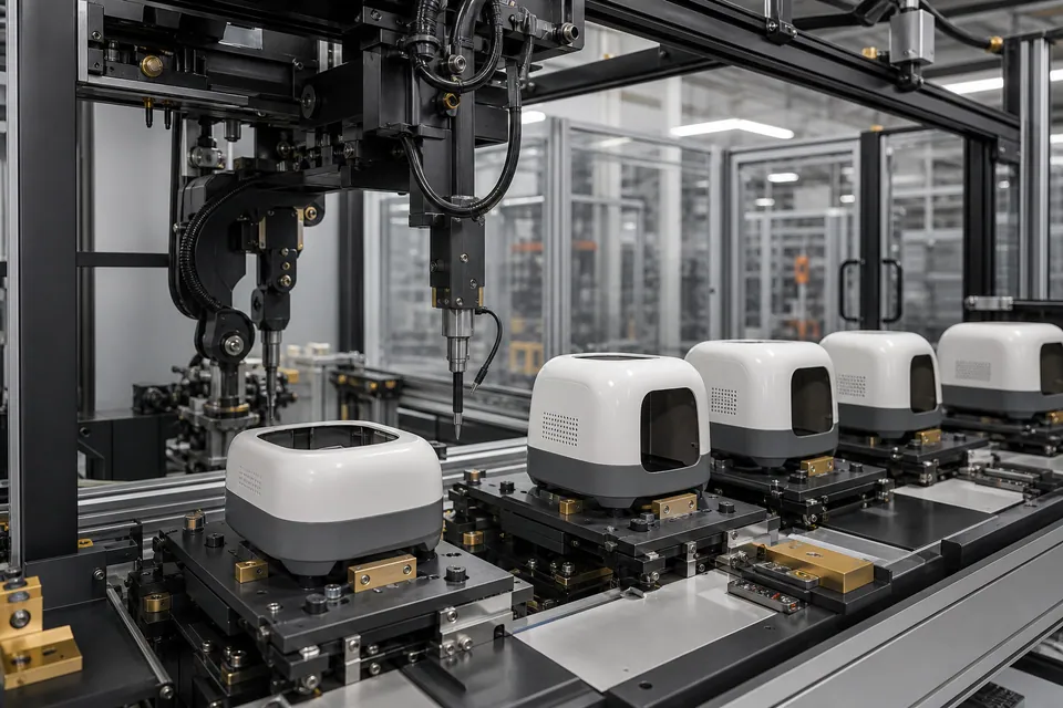 Temporary illustration of automated workshop equipment