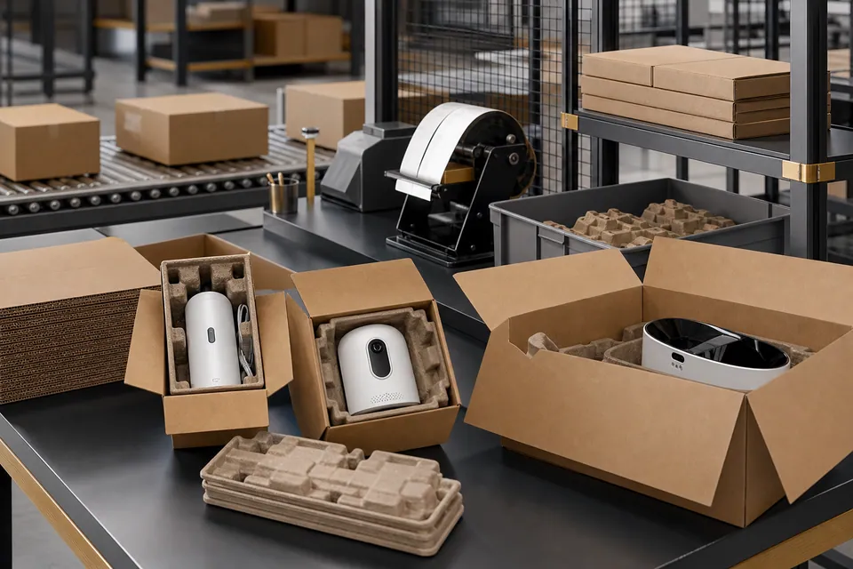 Temporary illustration of a final packing line