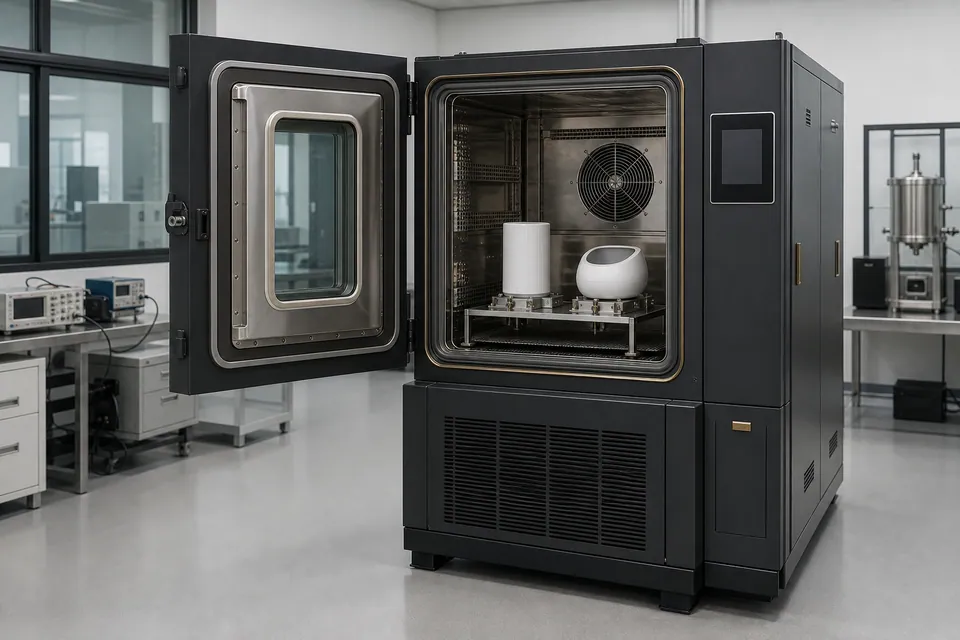 Temporary illustration of a testing chamber