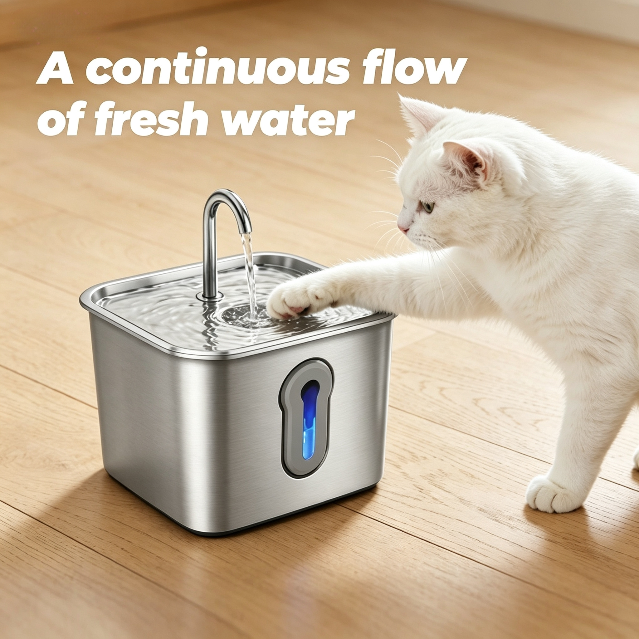 stainless steel cat water fountain