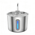 TY09 Stainless Steel Cat Water Fountain with Water Level Window​