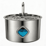 TY10 Diamond-Shaped Window Faucet Stainless Steel Pet Water Fountain
