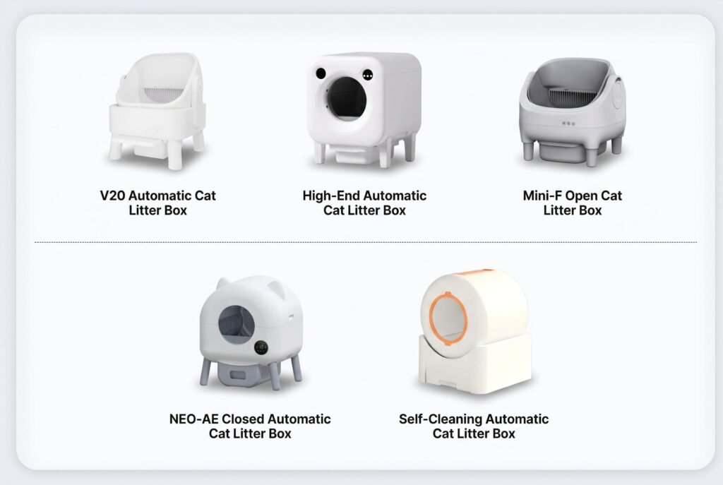 self cleaning cat litter box