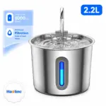 TY09 Stainless Steel Cat Water Fountain with Water Level Window​