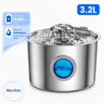 TY10 Round Flower-Shaped Stainless Steel Pet Water Fountain