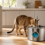 TY10 Round Window Faucet Stainless Steel Pet Water Fountain