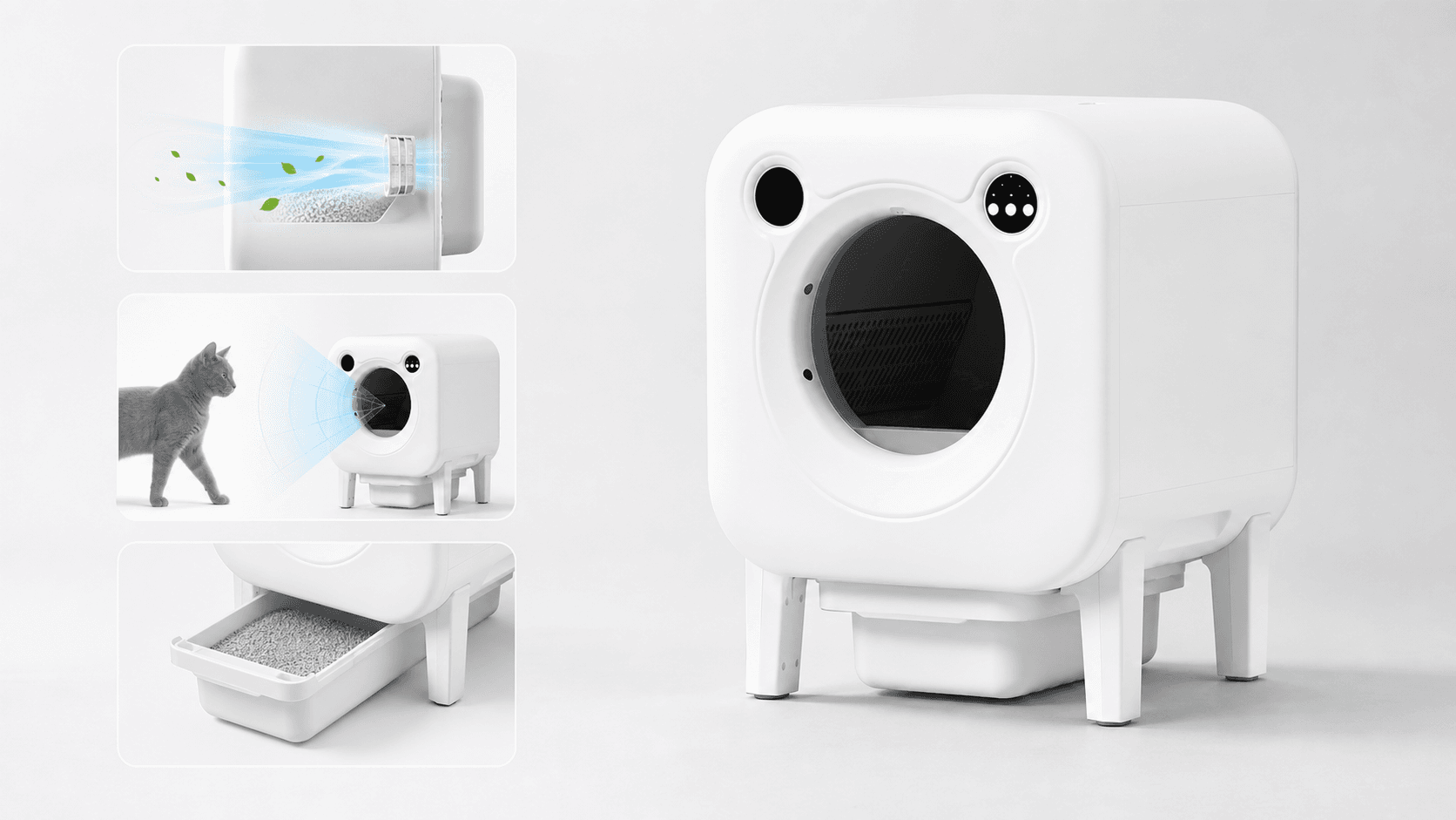 High-End Automatic Cat Litter Box product visual 2
