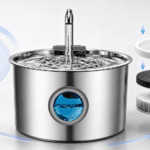 TY10 Round Window Faucet Stainless Steel Pet Water Fountain