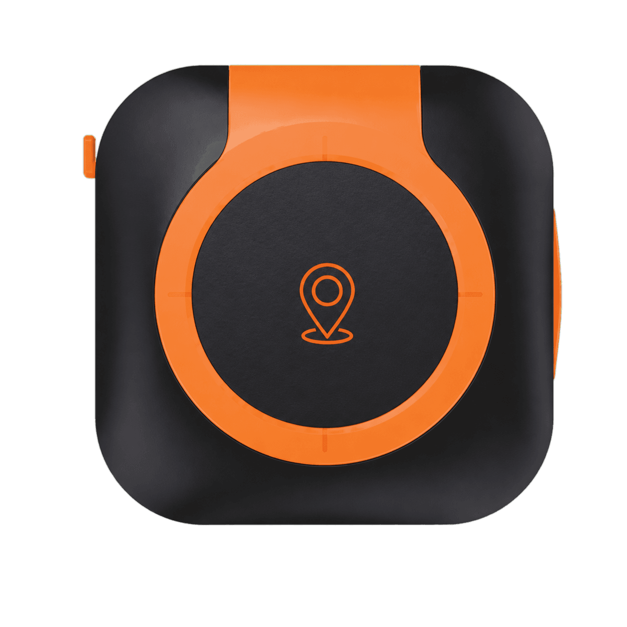 Transparent cutout of the C08 compact pet GPS tracker