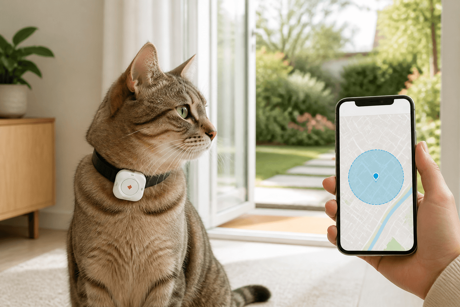 C09 pet tracker location and boundary monitoring scene