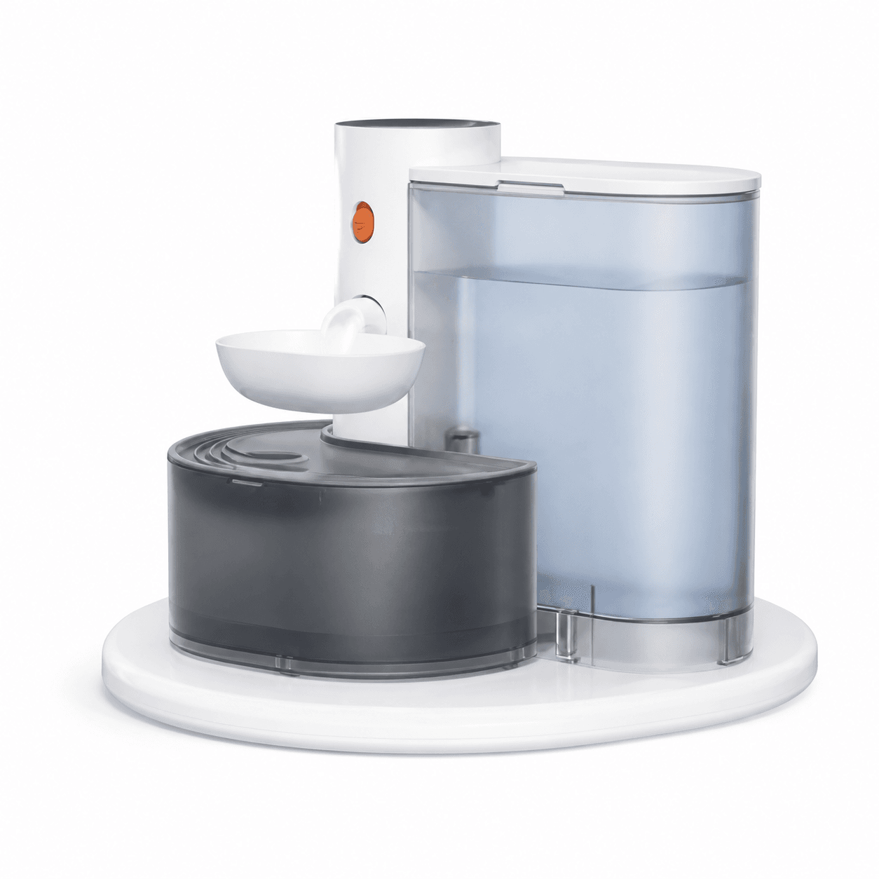 Gravity Clean & Used Water Separation Pet Dispenser