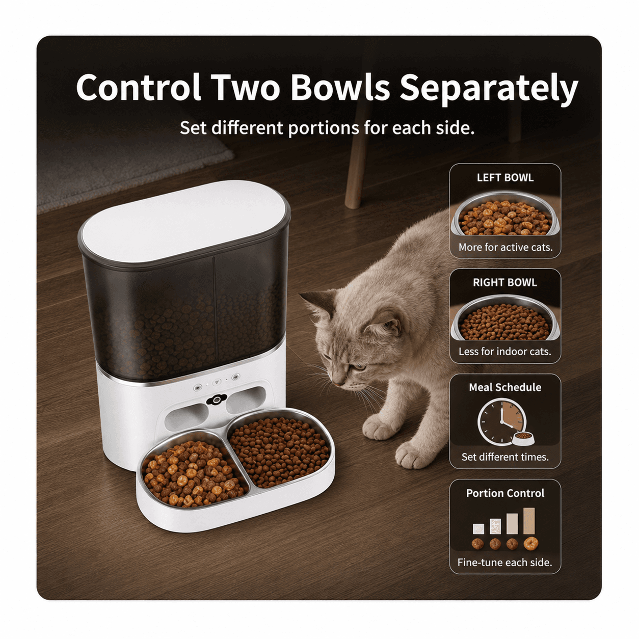 Control Two Bowls Separately