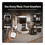 PT03S 5L Smart Camera Automatic Pet Feeder