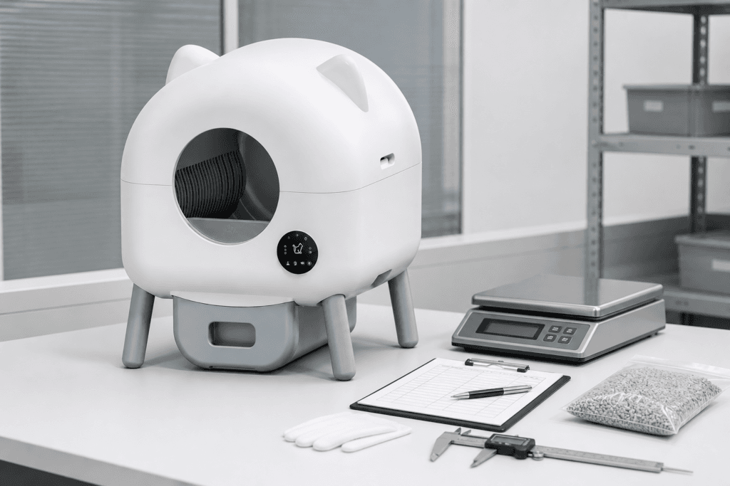 NEO-AE automatic cat litter box quality-control inspection