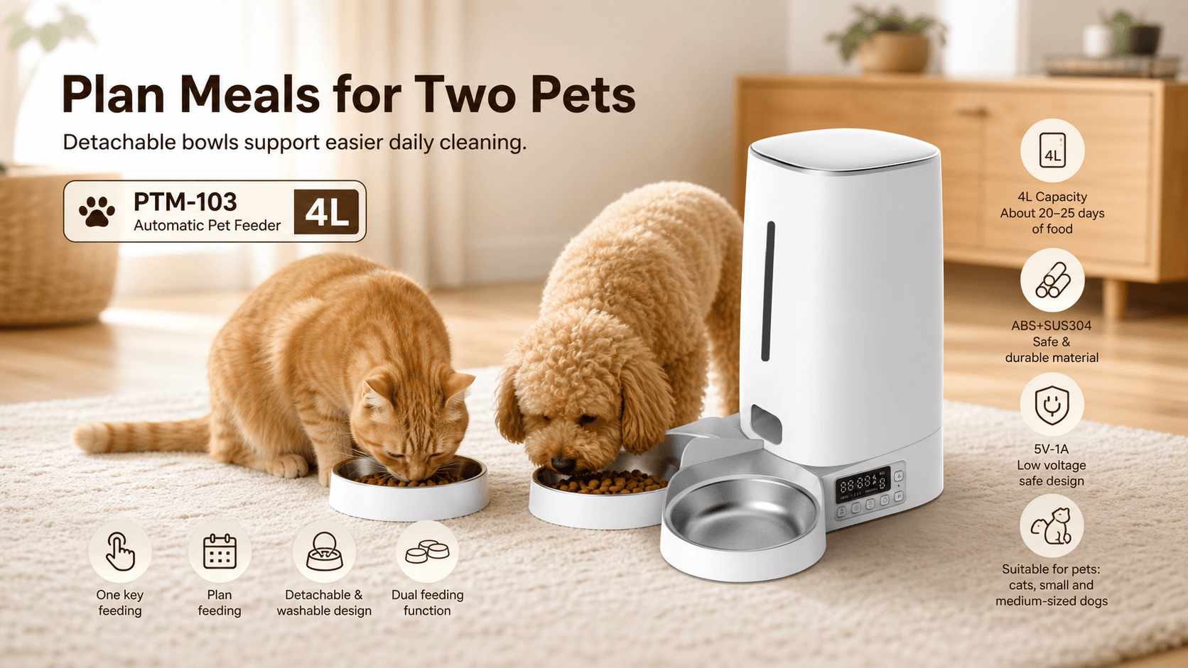 A Clear Routine for Two Pets