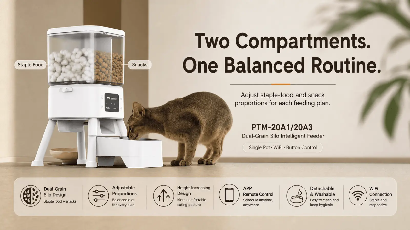 PTM-20A1/20A3 Dual-Grain Smart Feeder