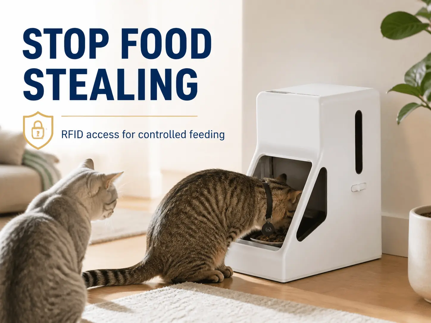 PTM-90A1 RFID Controlled-Access Pet Feeder